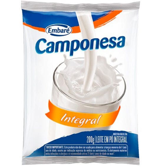 Leite Em Pó Camponesa Integral 200g