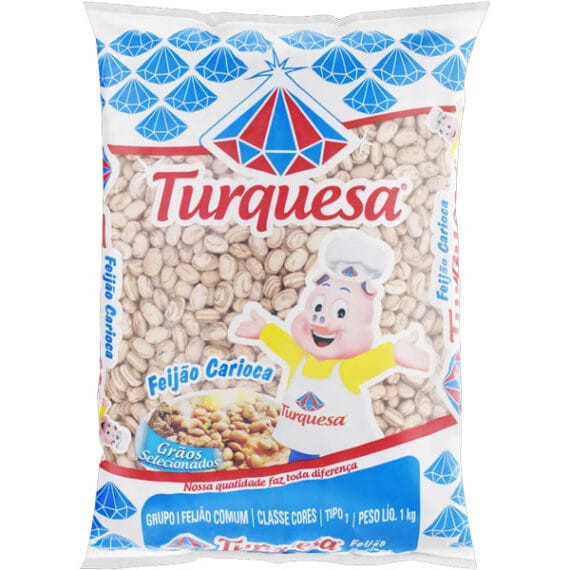 FEIJÃO CARIOCA TURQUESA 1KG