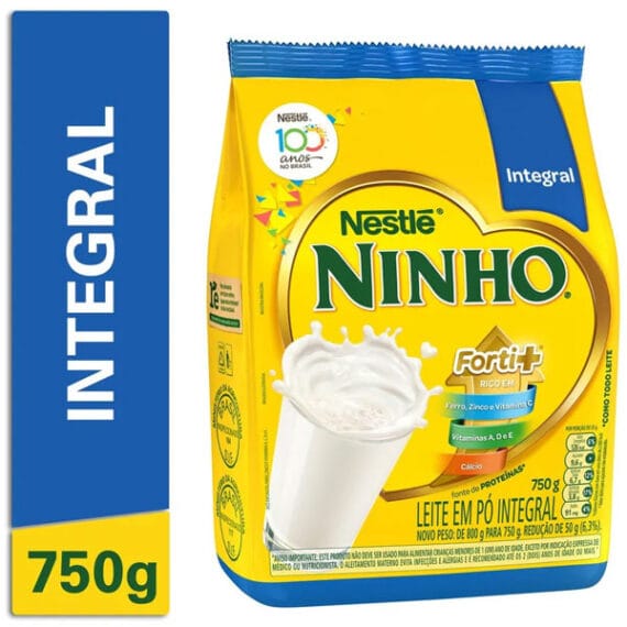 LEITE EM PÓ INTEGRAL NINHO 750G
