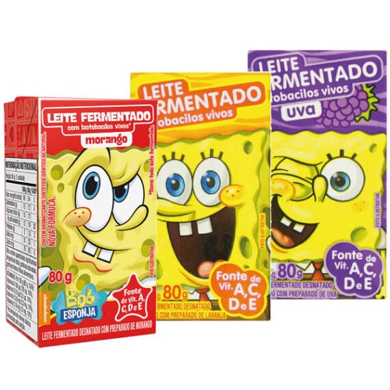 LEITE FERMENTADO ELEGÊ BOB ESPONJA