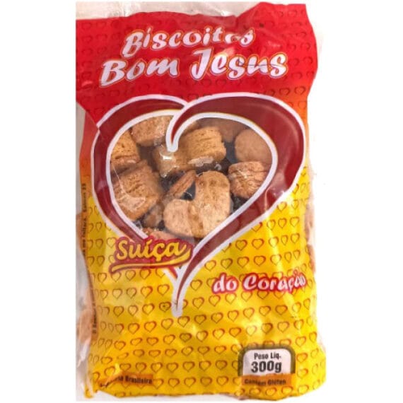 BOLACHA SUÍÇA CORAÇÃO BOM JESUS 300G