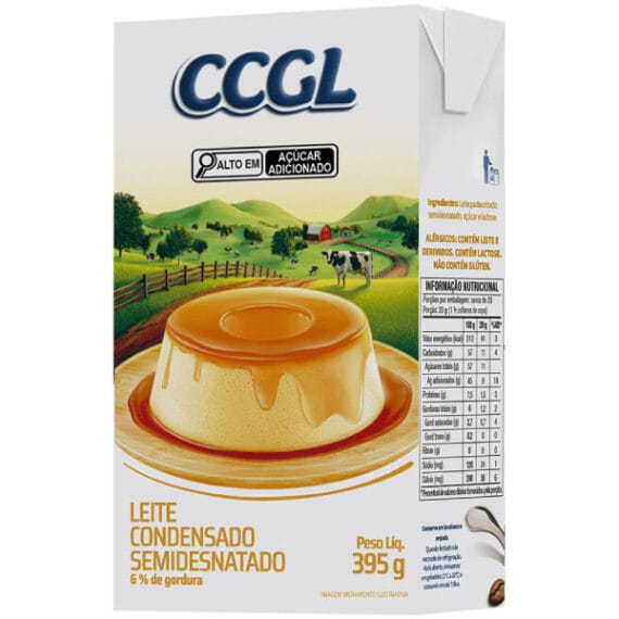 LEITE CONDENSADO SEMIDESNATADO CCGL 395G