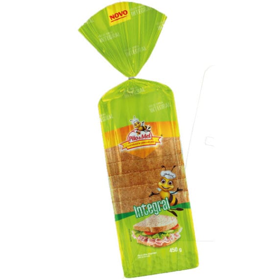 PÃO DE FORMA INTEGRAL PÃO E MEL 430G