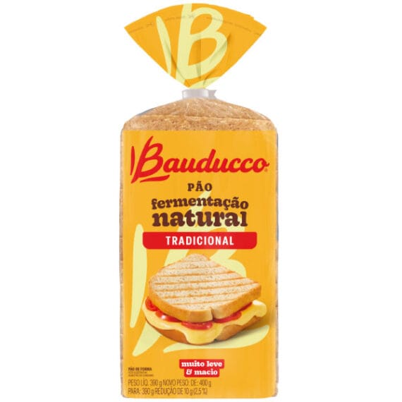 PÃO DE FORMA TRADICIONAL BAUDUCO 390G